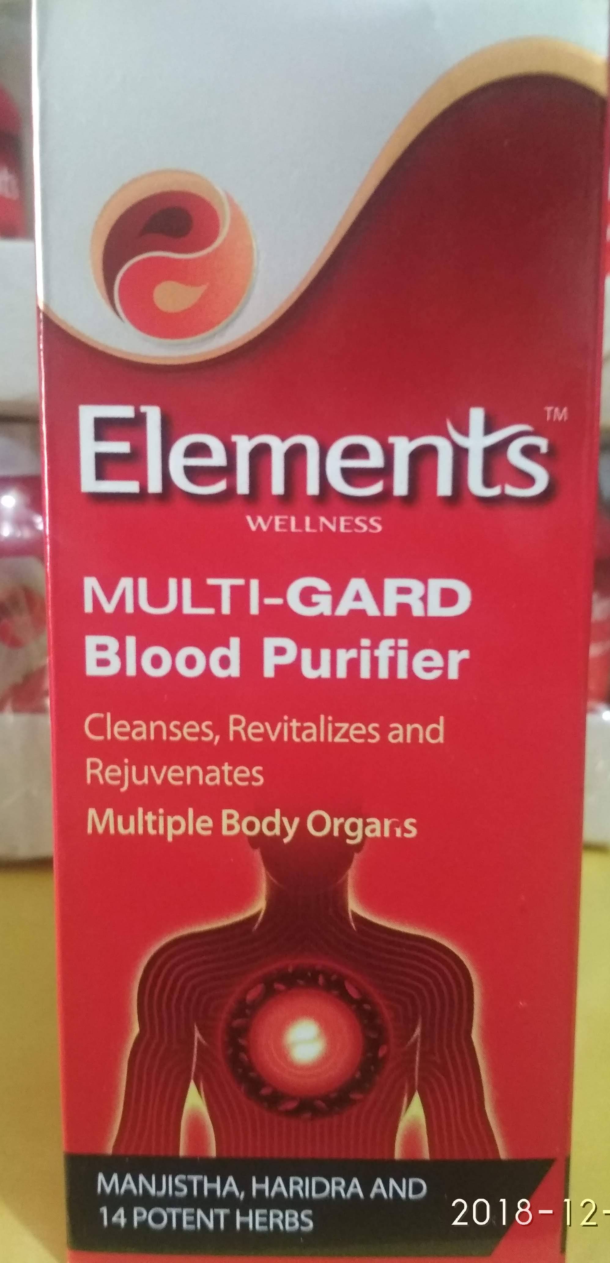 multi gard blood purifier 200ml elements